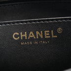Chanel Shoulder Bag Large Flap Quilted Black Leather Chain — view 4