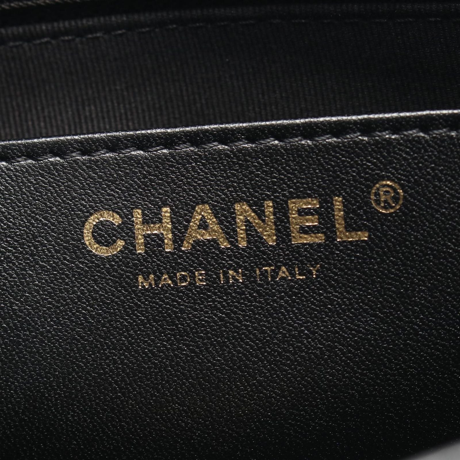 Chanel Shoulder Bag Large Flap Quilted Black Leather Chain — view 4