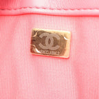 Chanel Shoulder Bag Large Flap Quilted Pink Lambskin Chain — view 5