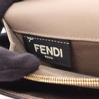Fendi Bifold Wallet Peekaboo Selleria Gray Leather Hook — view 5
