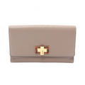 Fendi Bifold Wallet Peekaboo Selleria Gray Leather Hook