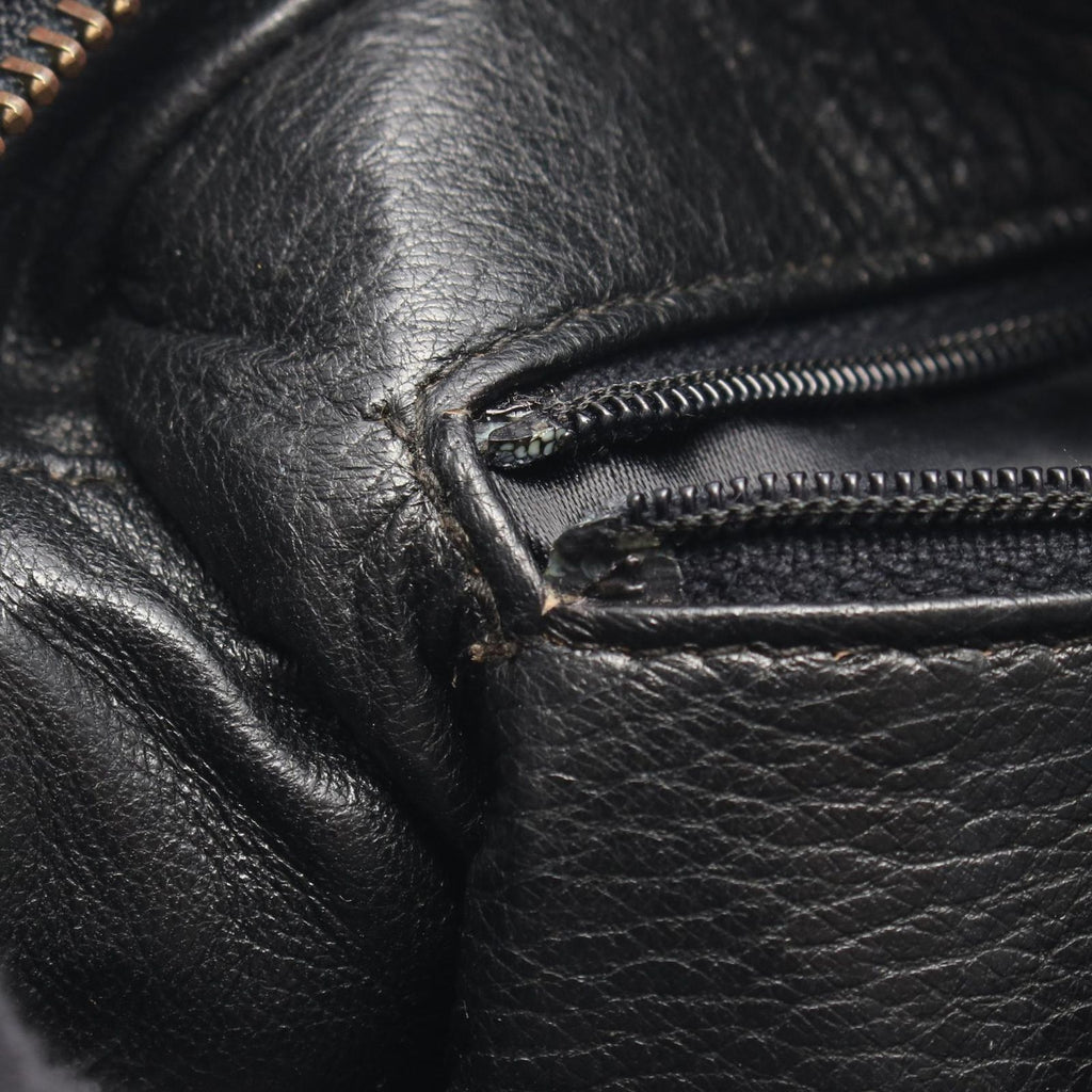 Chanel Shoulder Bag Quilted Fringe Mini Chain Black Lambskin — view 7
