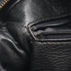 Chanel Shoulder Bag Quilted Fringe Mini Chain Black Lambskin — view 7