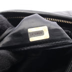 Chanel Shoulder Bag Quilted Fringe Mini Chain Black Lambskin — view 5