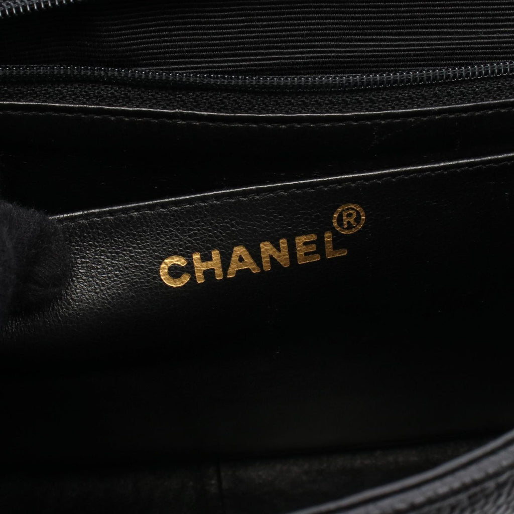 Chanel Shoulder Bag Mademoiselle Black Calf Chain — view 4