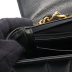 Chanel Shoulder Bag Mademoiselle Black Calf Chain — view 7