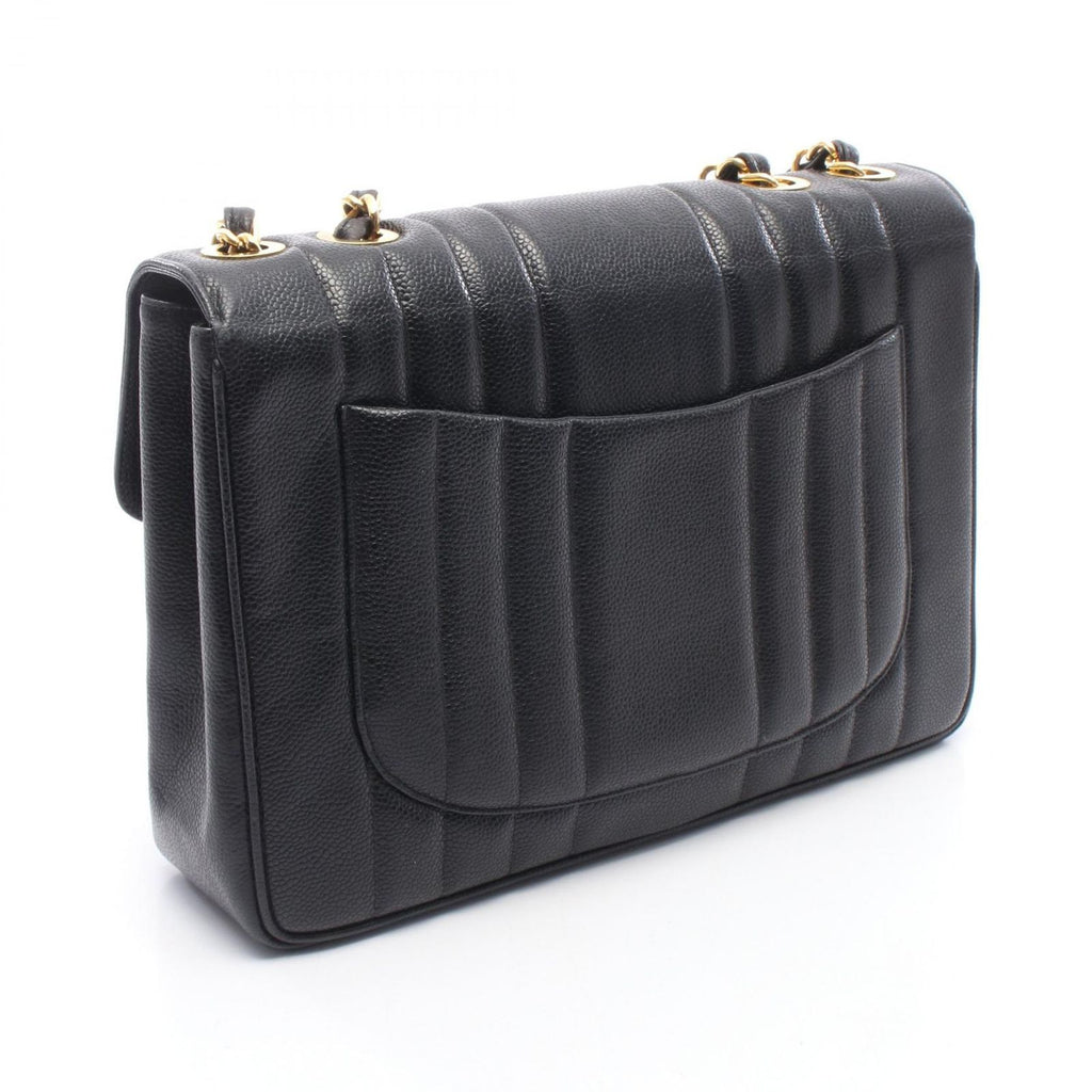 Chanel Shoulder Bag Mademoiselle Black Calf Chain — view 2