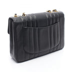 Chanel Shoulder Bag Mademoiselle Black Calf Chain — view 2