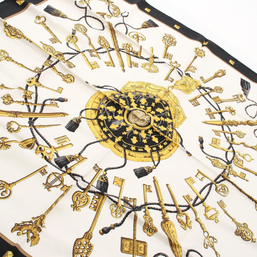 Hermes Scarf Carre 90 les Cles Silk — view 7