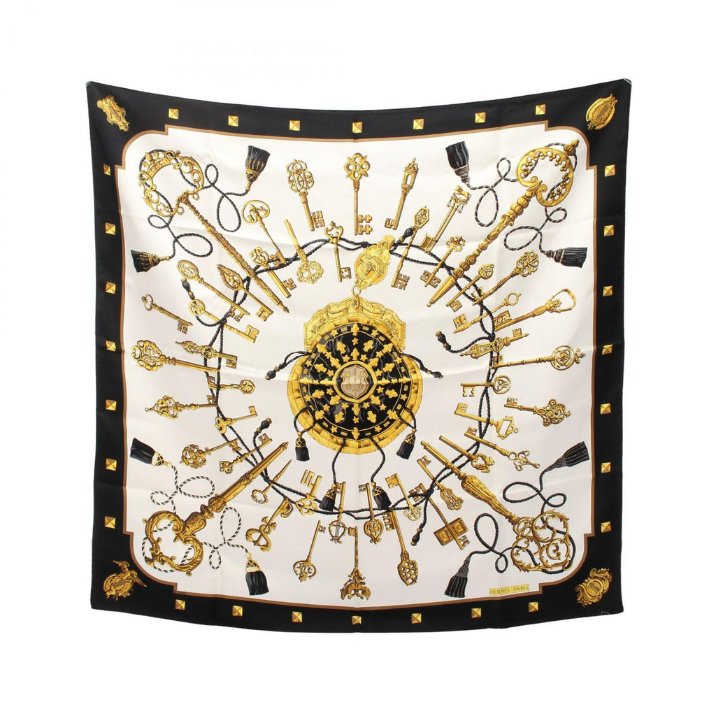 Hermes Scarf Carre 90 les Cles Silk