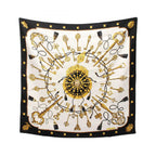 Hermes Scarf Carre 90 les Cles Silk