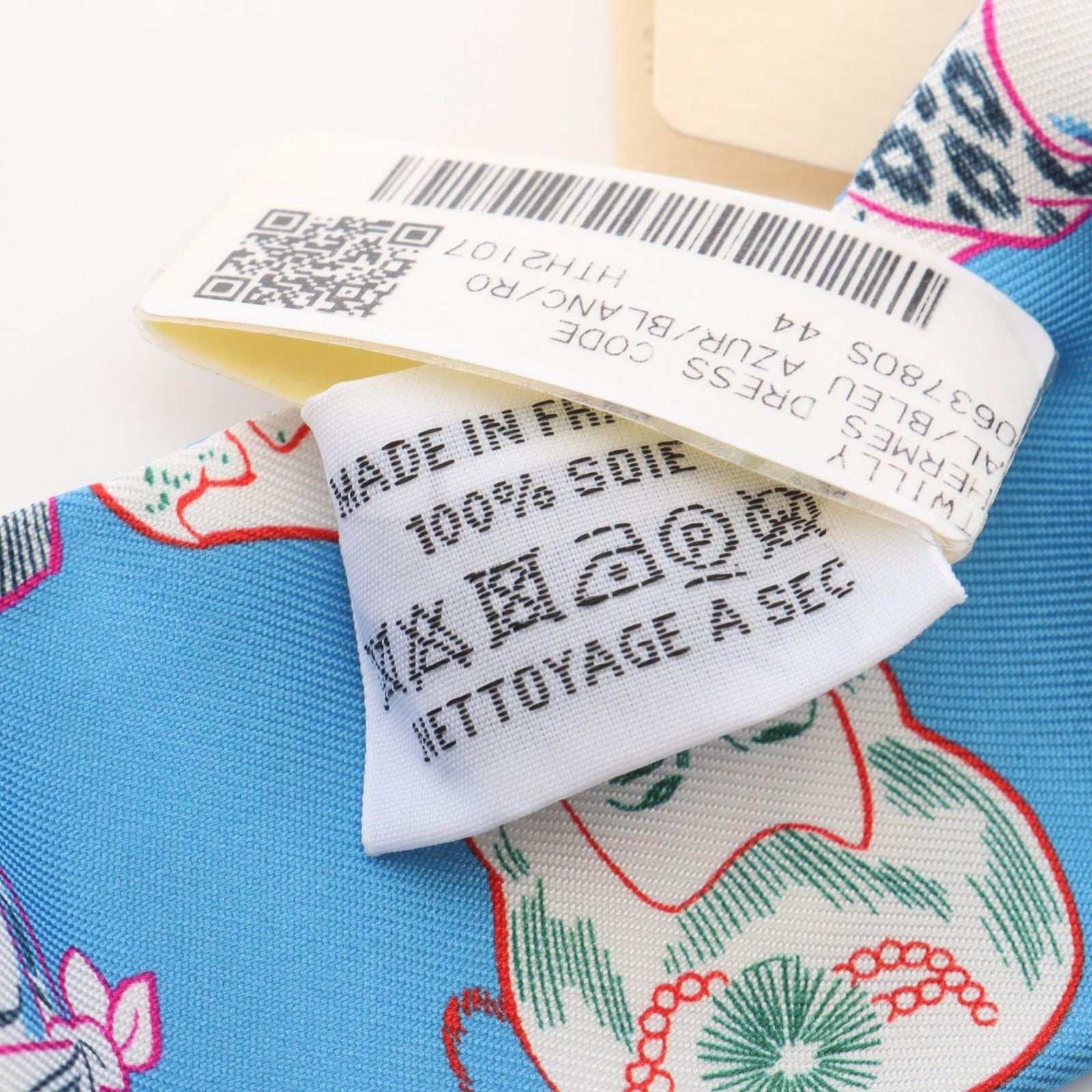 Hermes Scarf Twill Dress Code Ribbon Silk — view 5