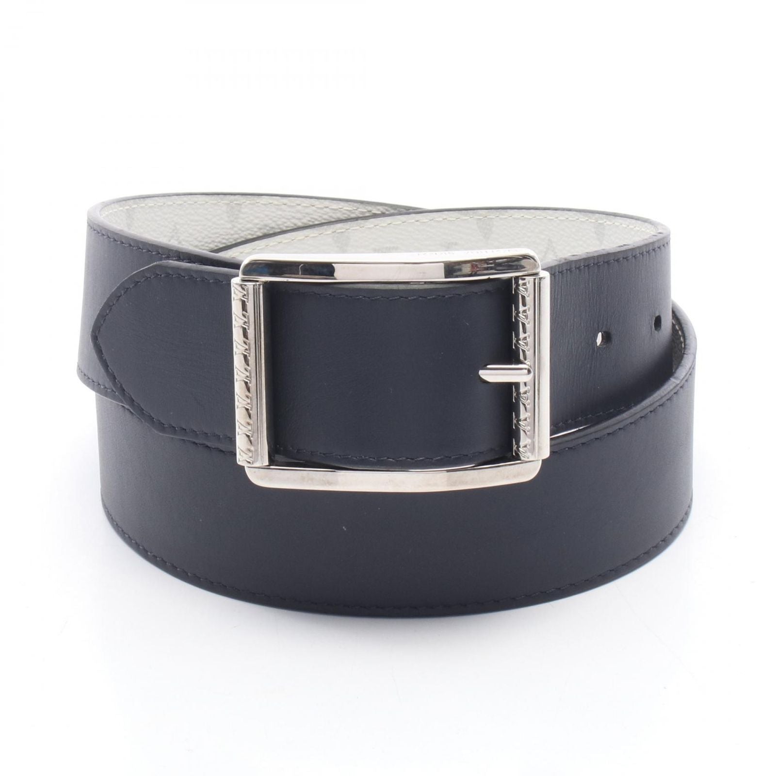 Louis Vuitton Belt Ceinture Reverso 40 Monogram Silver Reversible Leather — view 6