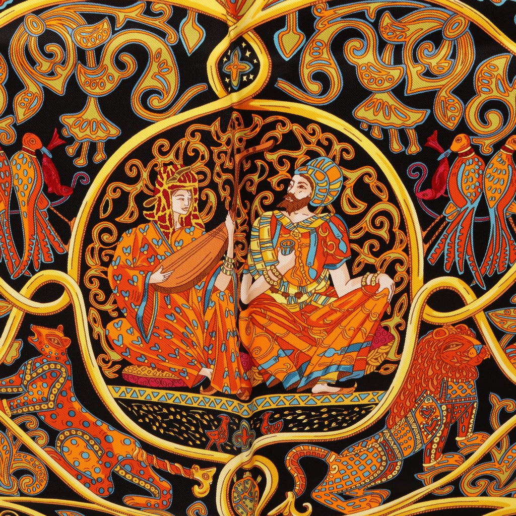 Hermes Scarf Carre 90 la Charmante Aux Animaux Silk — view 4