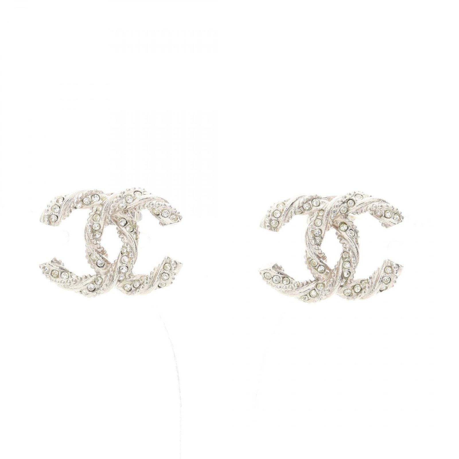Chanel Earrings CC Logo Stainless Steel