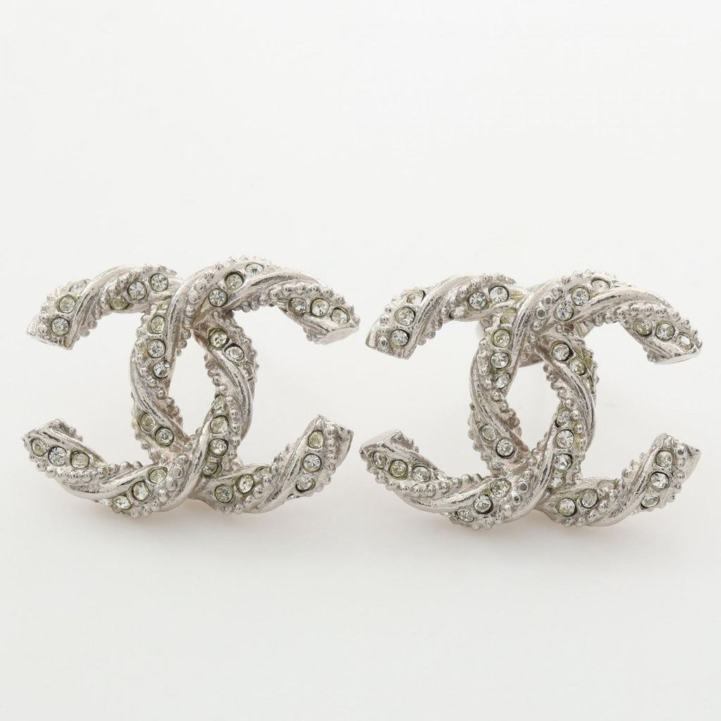 Chanel Earrings CC Logo Stainless Steel — view 5