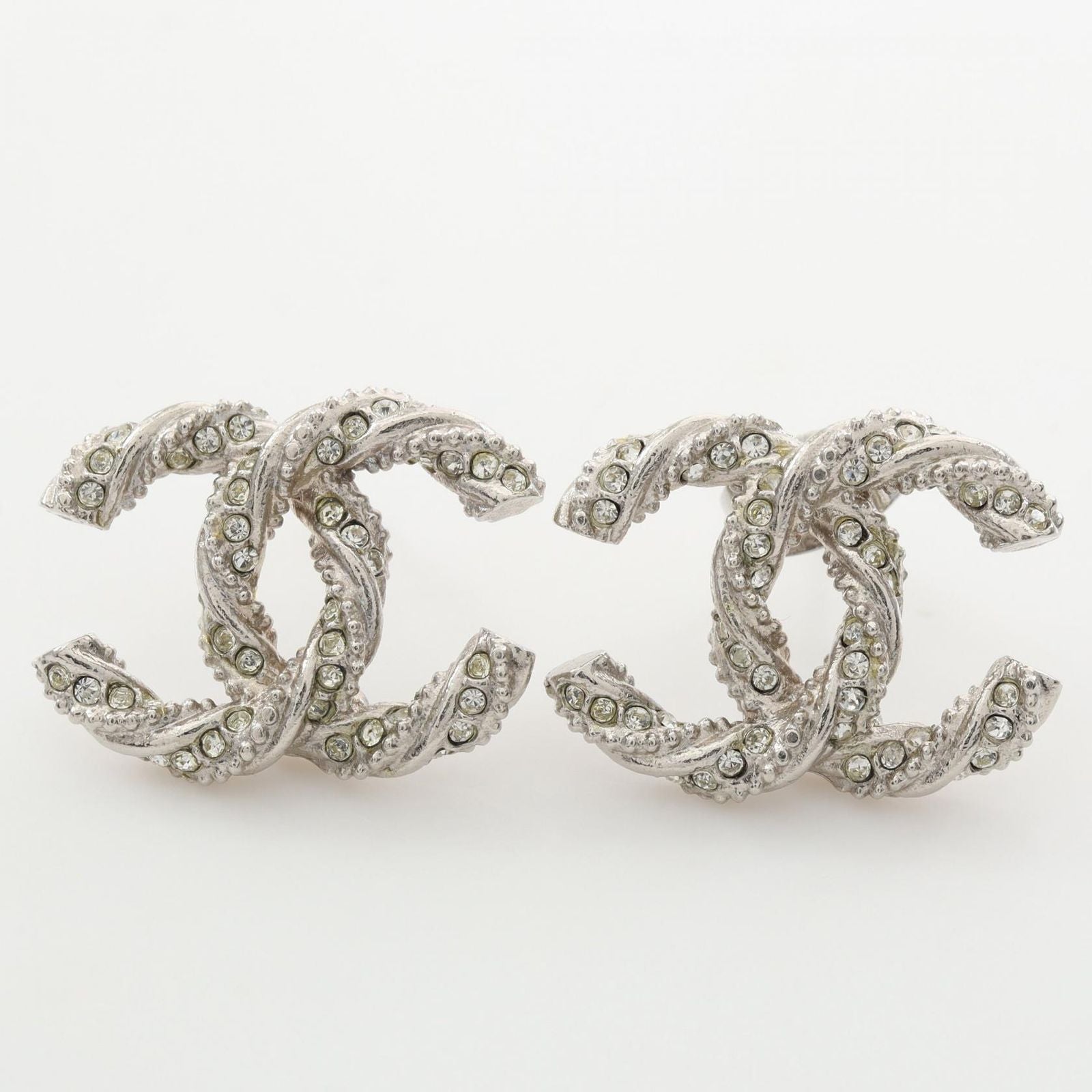 Chanel Earrings CC Logo Stainless Steel — view 5