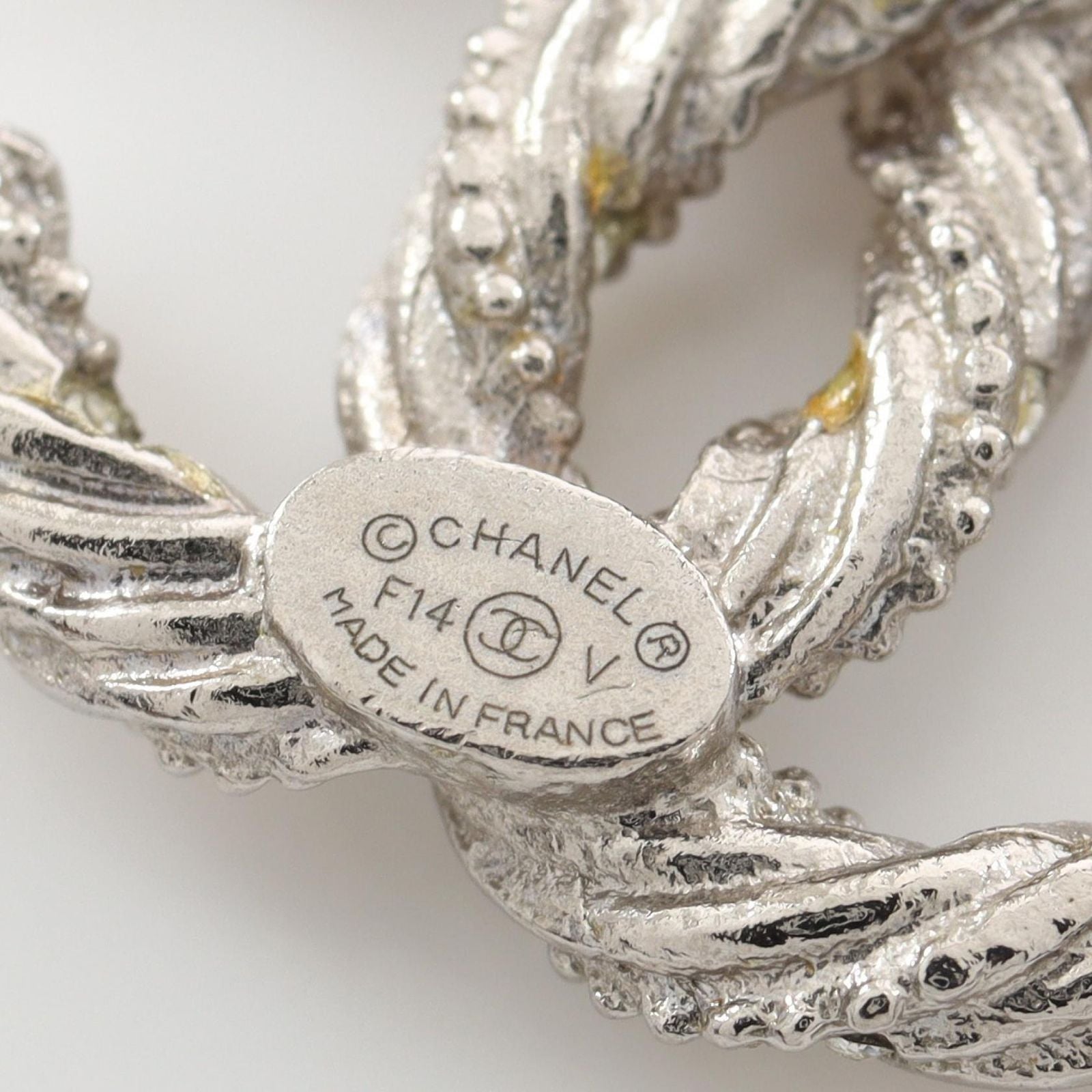 Chanel Earrings CC Logo Stainless Steel — view 3