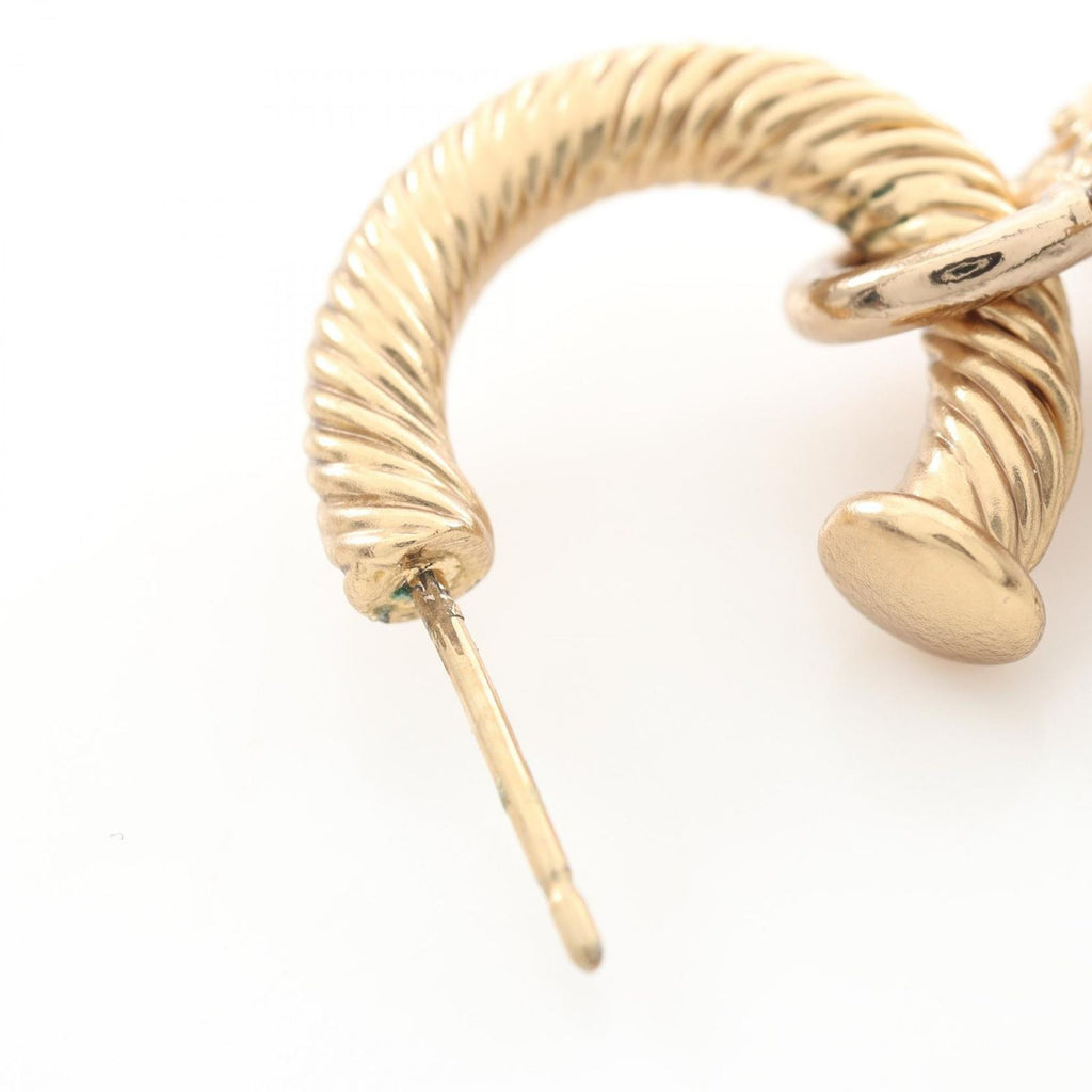 Chanel Earrings CC Logo Hoop — view 6