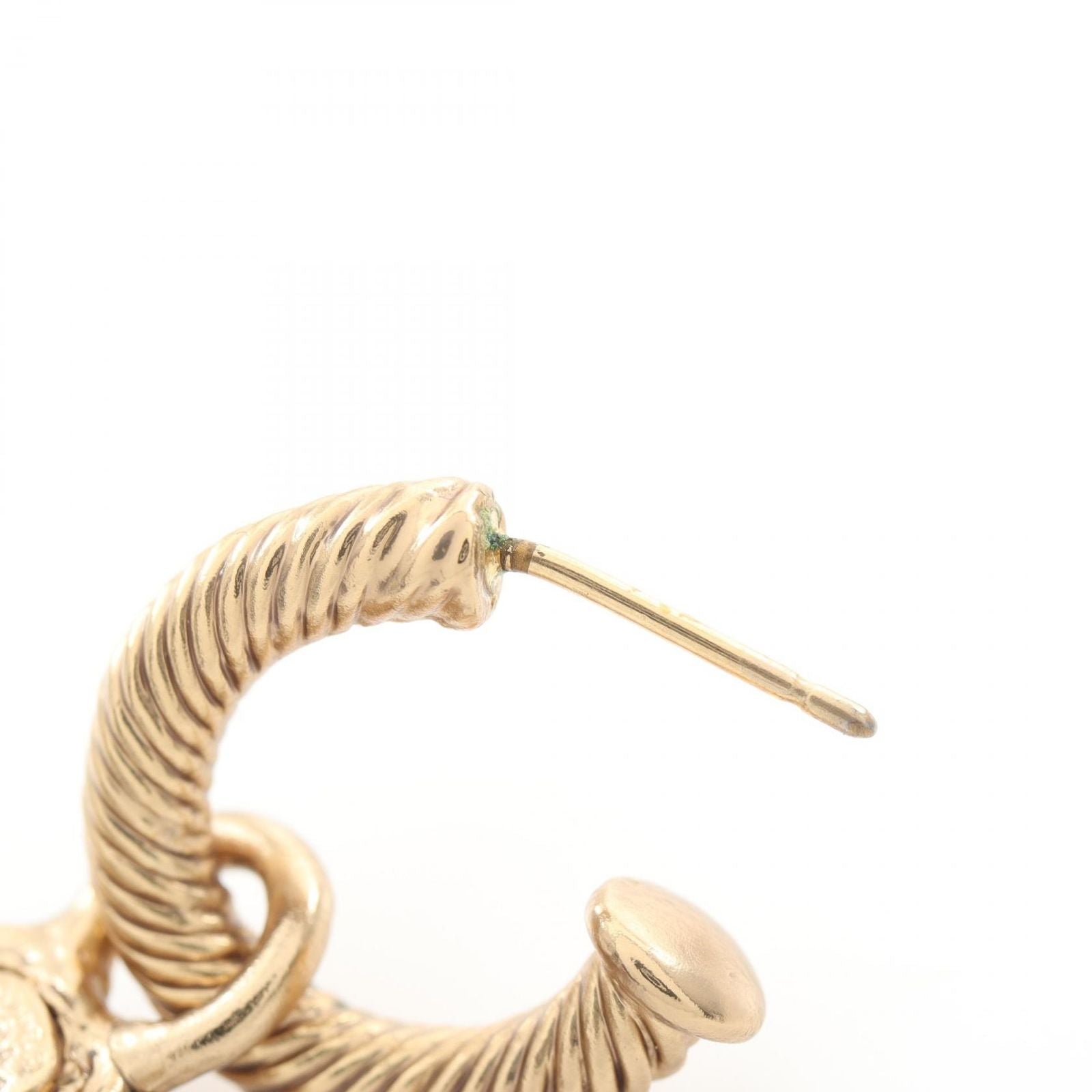 Chanel Earrings CC Logo Hoop — view 7