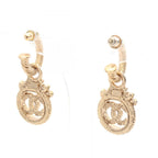 Chanel Earrings CC Logo Hoop — view 3