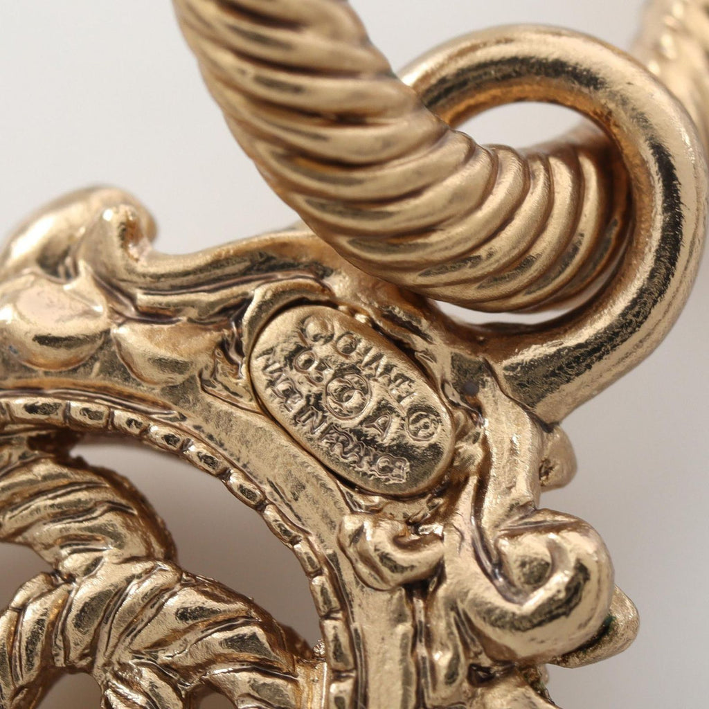 Chanel Earrings CC Logo Hoop — view 4