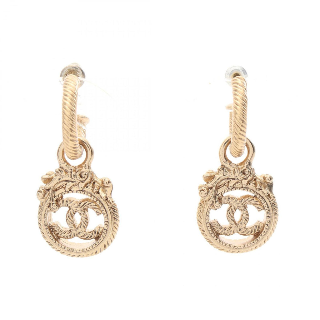 Chanel Earrings CC Logo Hoop