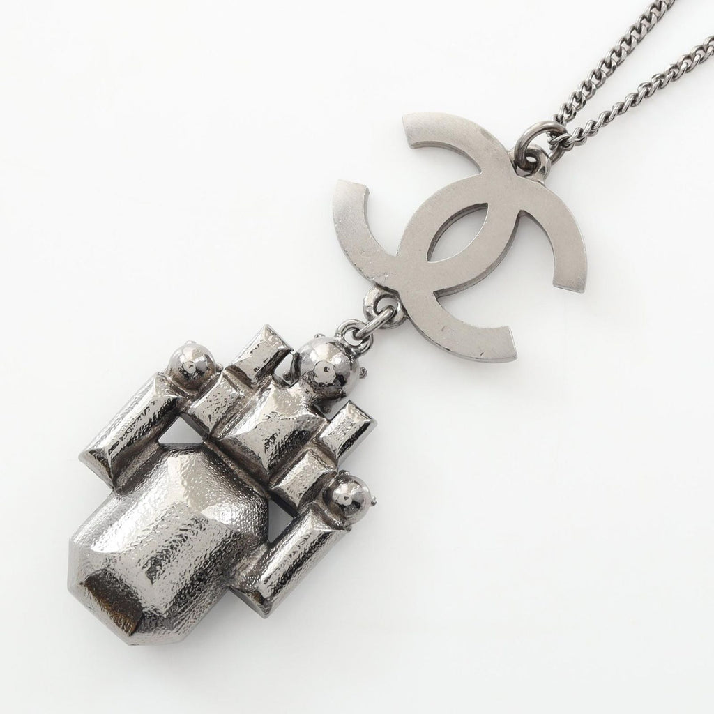 Chanel Necklace CC Logo Stainless Steel — view 2