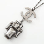 Chanel Necklace CC Logo Stainless Steel — view 2