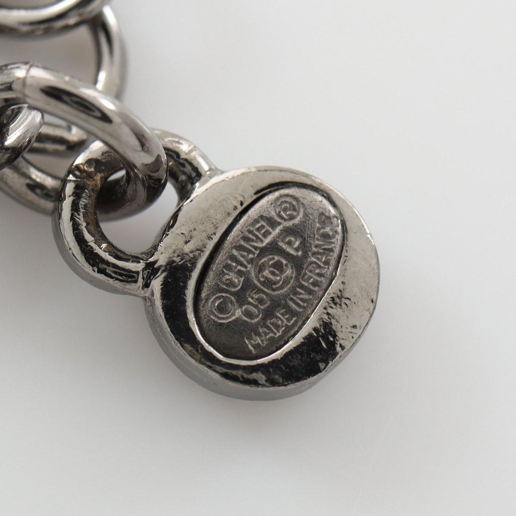 Chanel Necklace CC Logo Stainless Steel — view 5