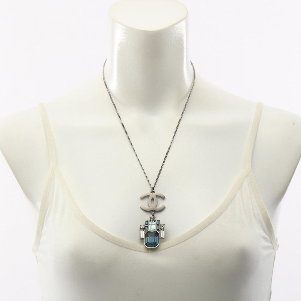 Chanel Necklace CC Logo Stainless Steel — view 6