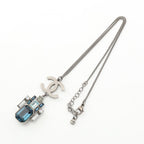 Chanel Necklace CC Logo Stainless Steel — view 3