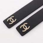 Chanel Belt CC Logo Ribbon Chain Leather — view 4