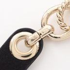 Chanel Belt CC Logo Ribbon Chain Leather — view 5