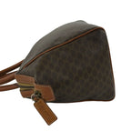 Celine Vintage Macadam Blason Pattern Leather 2-Way Shoulder Bag Brown — view 5