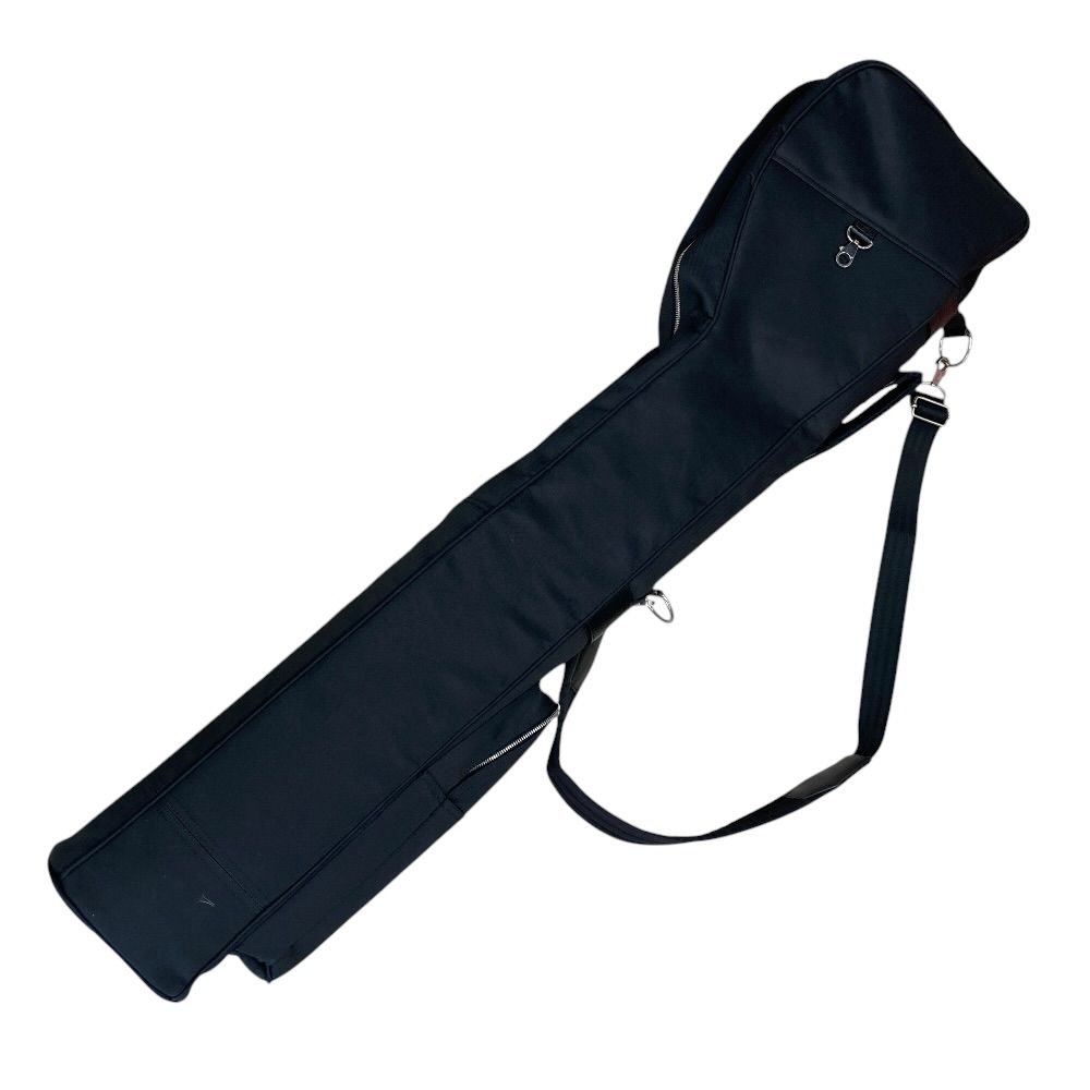 Hermes Golf Bag Case Club Caddy Bag Toilet Blanc Leather Black Sports — view 2