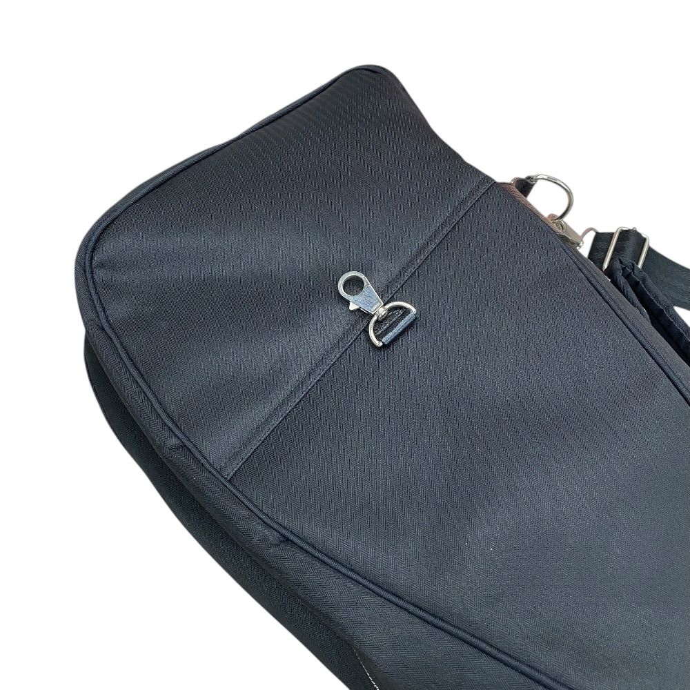 Hermes Golf Bag Case Club Caddy Bag Toilet Blanc Leather Black Sports — view 3