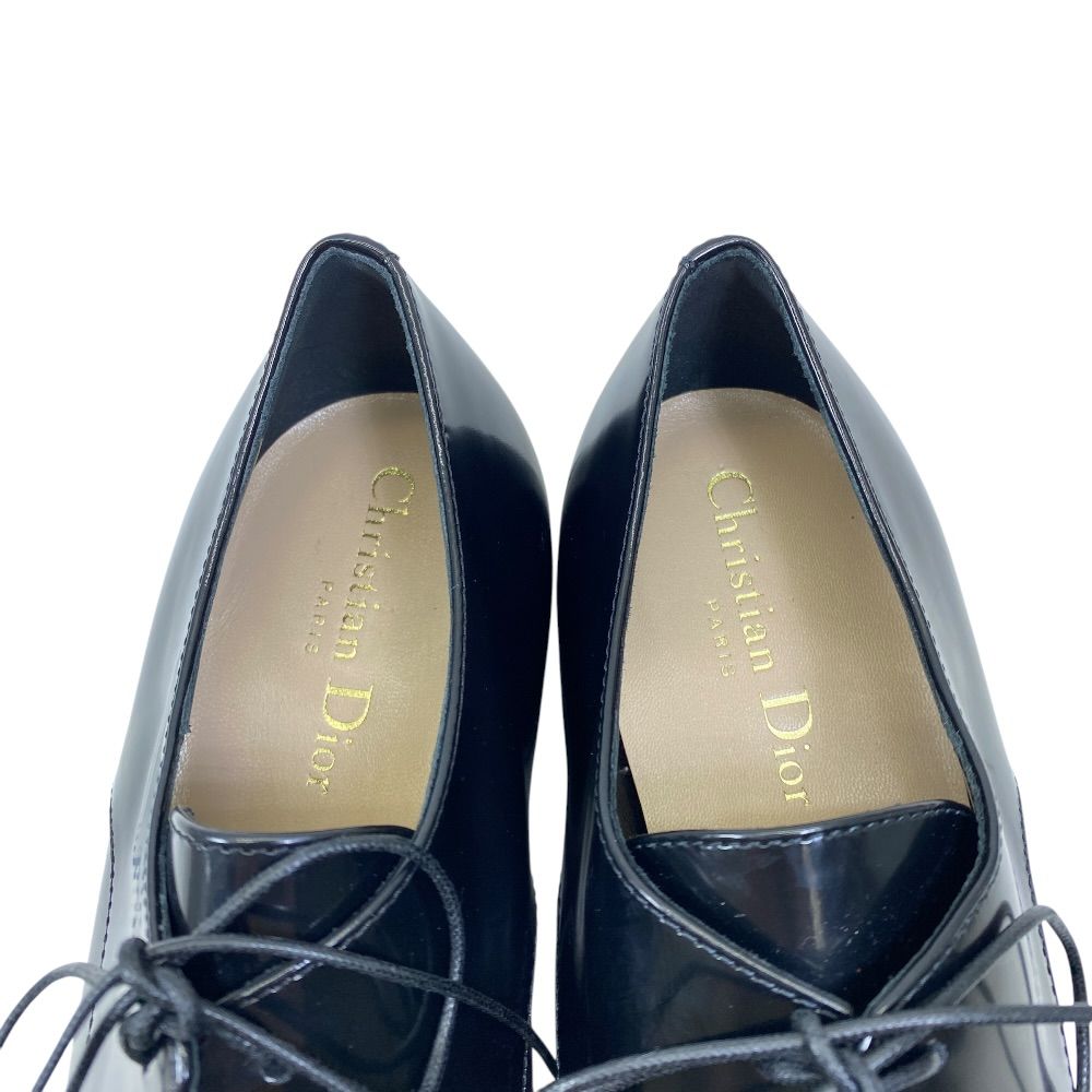 Dior Dress Shoes Lace Up Leather Black All Year Round — view 8