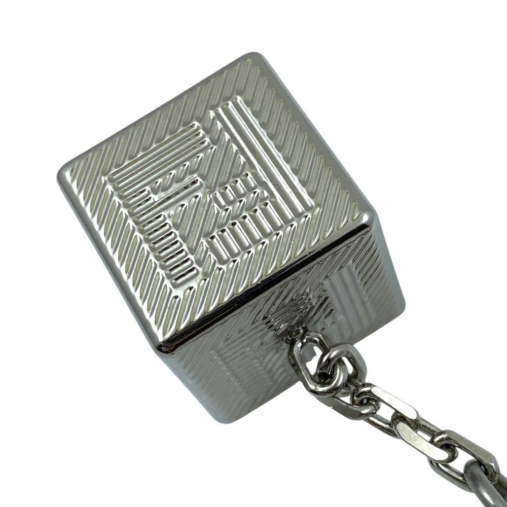 Fendi Shadow Key Holder Key Ring Charm Metal Silver — view 9