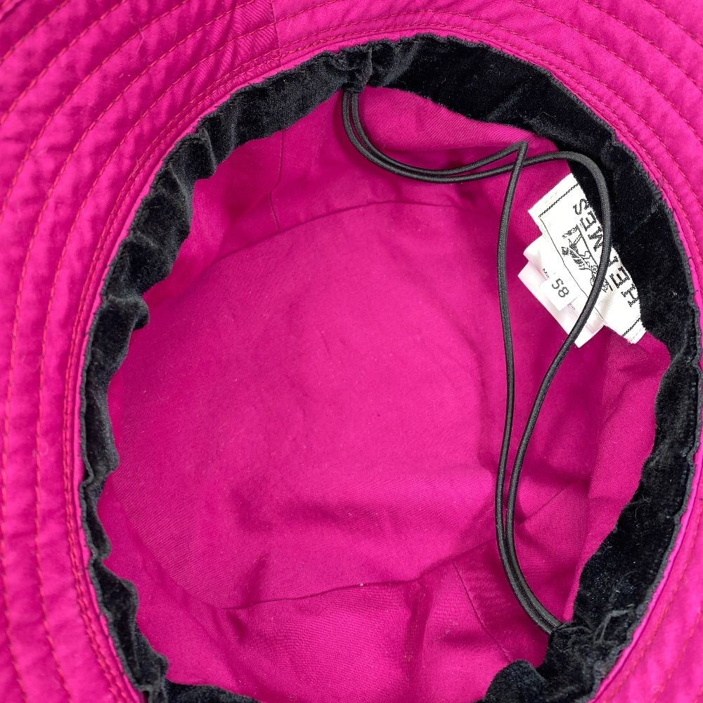Hermes Bucket Hat Cotton Navy Pink All Year — view 6