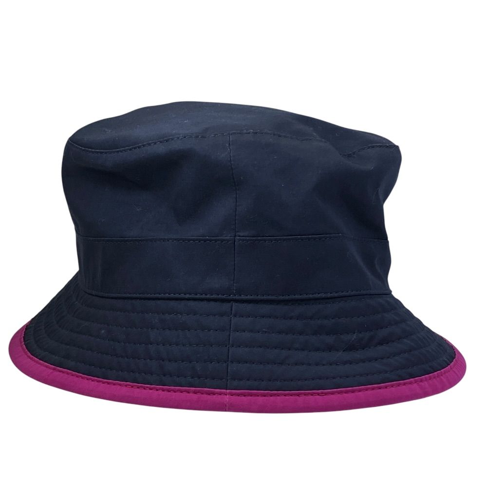 Hermes Bucket Hat Cotton Navy Pink All Year — view 4