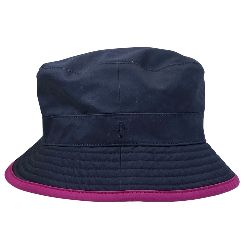 Hermes Bucket Hat Cotton Navy Pink All Year — view 2