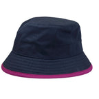 Hermes Bucket Hat Cotton Navy Pink All Year — view 3