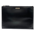 Saint Laurent Clutch Leather Black Practical