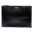 Saint Laurent Clutch Leather Black Practical