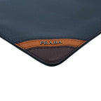 Prada Clutch Pouch Saffiano Leather Navy Practical — view 2