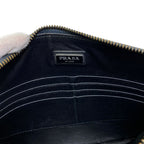 Prada Clutch Pouch Saffiano Leather Navy Practical — view 4