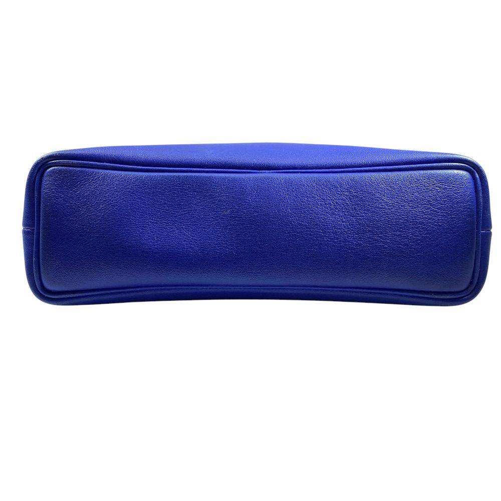 Hermes Bee Pop Pen Case Pouch Leather Blue Carrying Practical — view 3