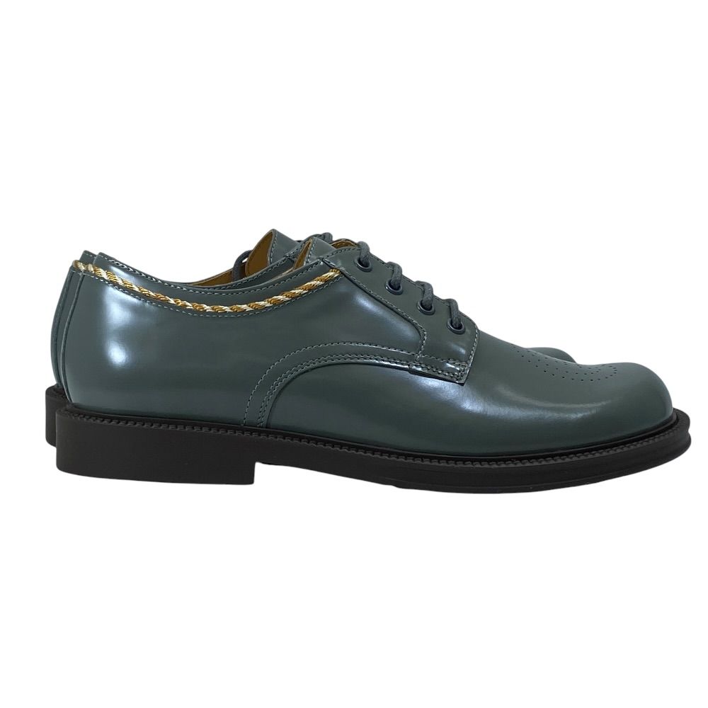 Gucci Kids Interlocking Loafers Lace Up Shoes Leather Gray Going to Kindergarten — view 5