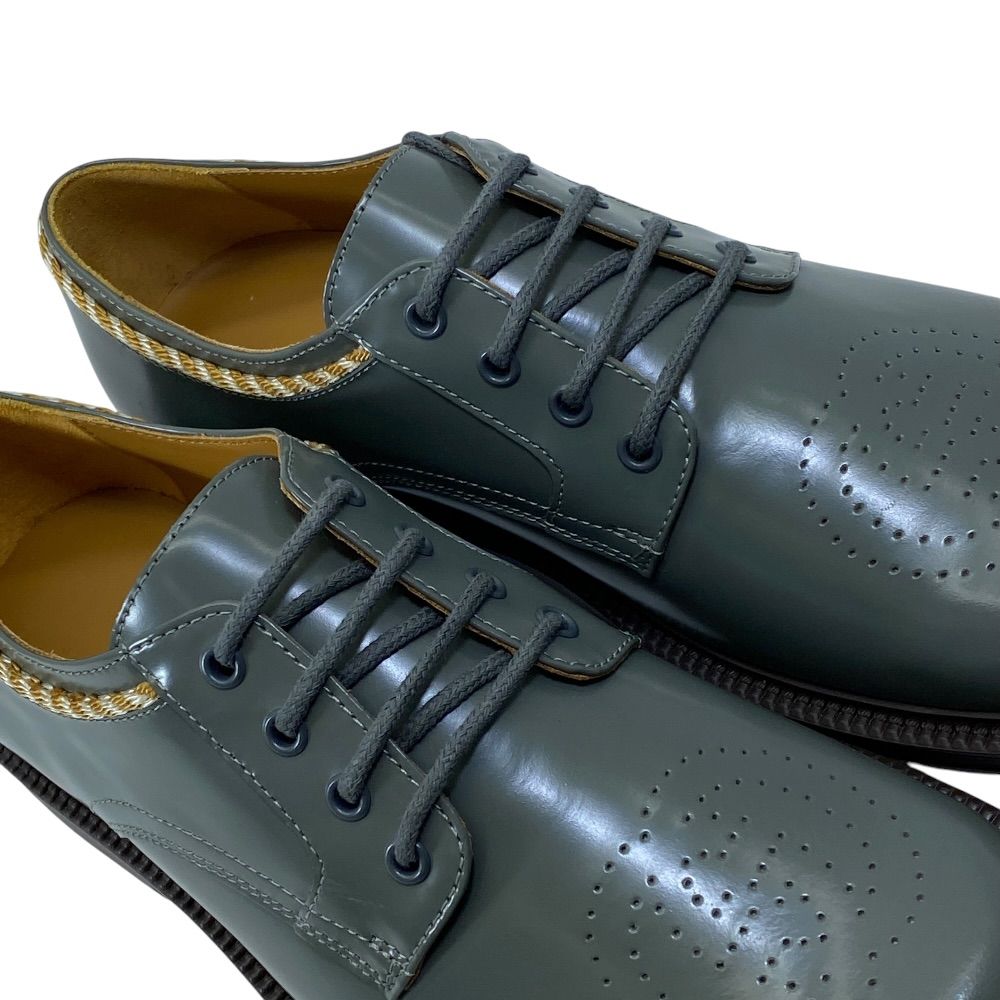 Gucci Kids Interlocking Loafers Lace Up Shoes Leather Gray Going to Kindergarten — view 6